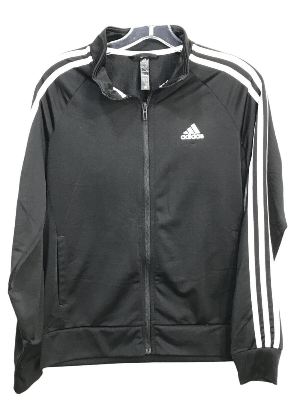 Adidas Black and White Jacket Boys Girls Unisex Youth M